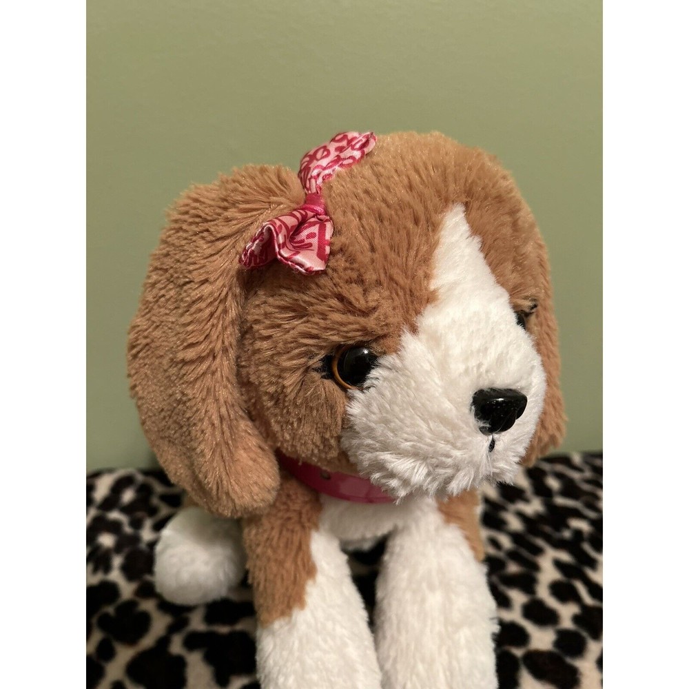 Barbie Kiss & Care Pet Interactive 10" Plush Puppy Dog #61780 TESTED AND WORKS